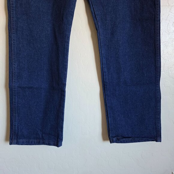 Wrangler Pro Rodeo Cowboy Cut Jeans Original Fit Dark Blue Size Men's 38x32 NEW - Picture 4 of 10